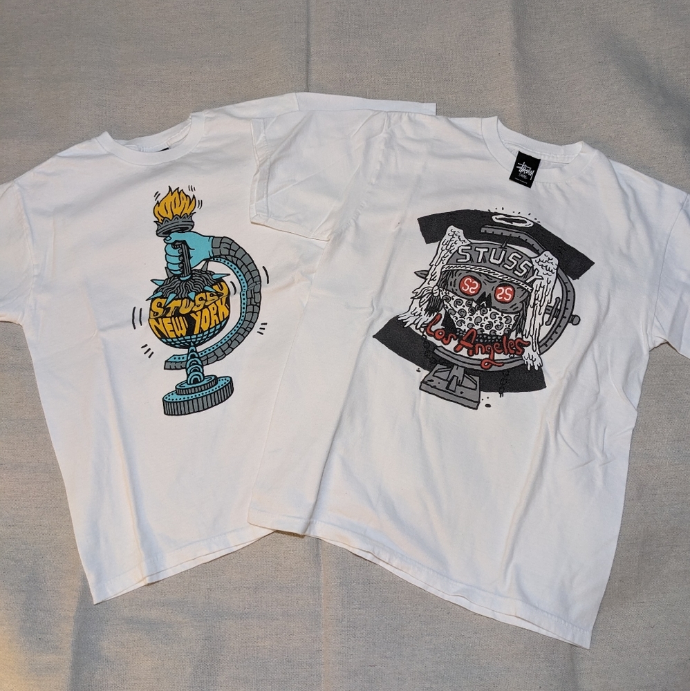 Vintage Stussy LA Graphic T Shirt Men's S - Picture 3 of 7